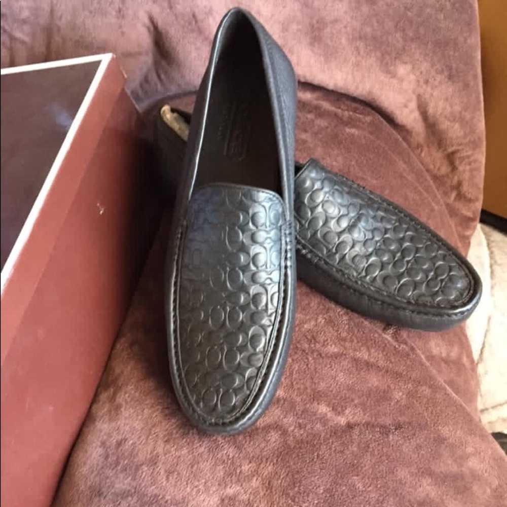 Coach brand leather loafers